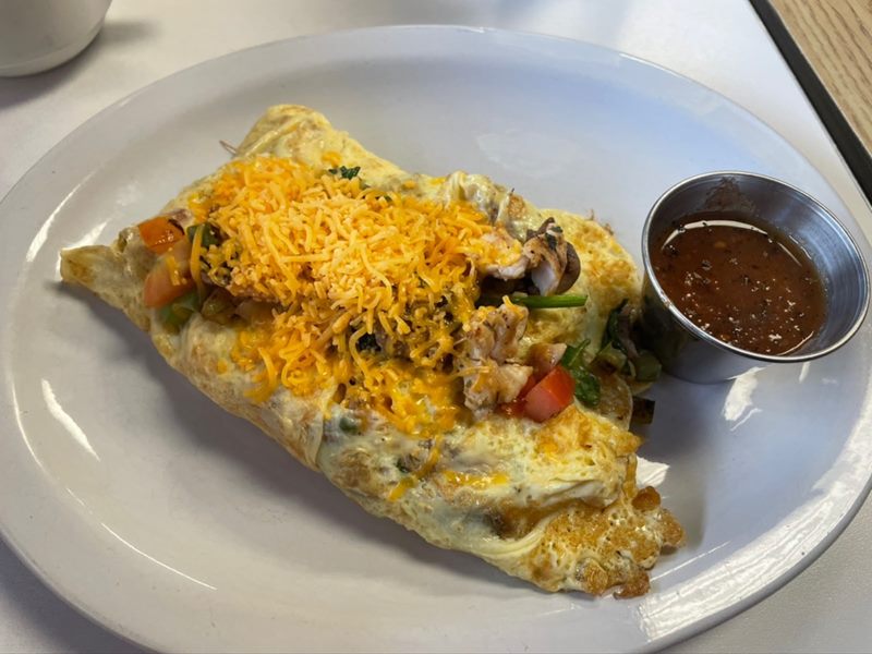 Omelette & Waffle food