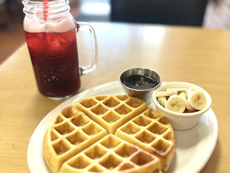 Omelette & Waffle food